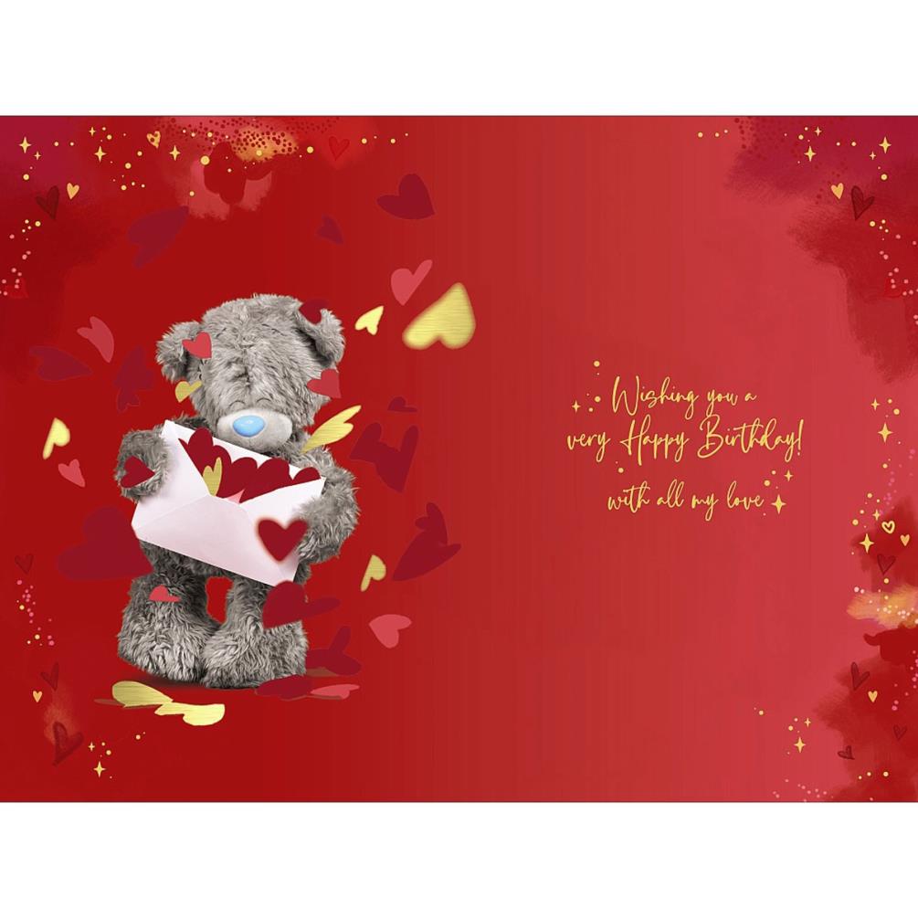 3D Holographic Husband Me to You Bear Birthday Card Extra Image 1